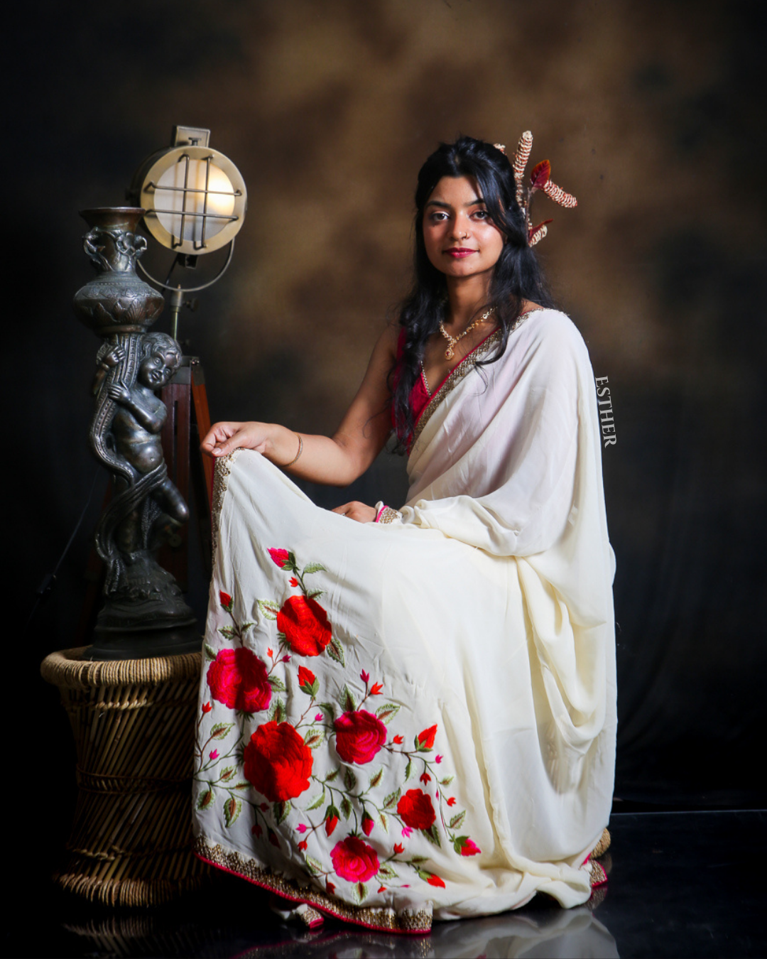 Rosé Tapestry Saree