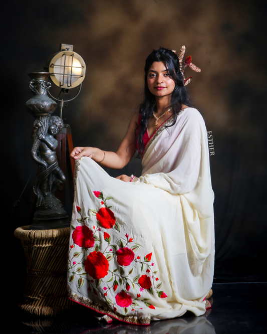 Rosé Tapestry Saree