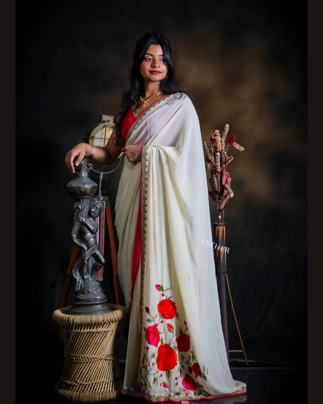 Rosé Tapestry Saree