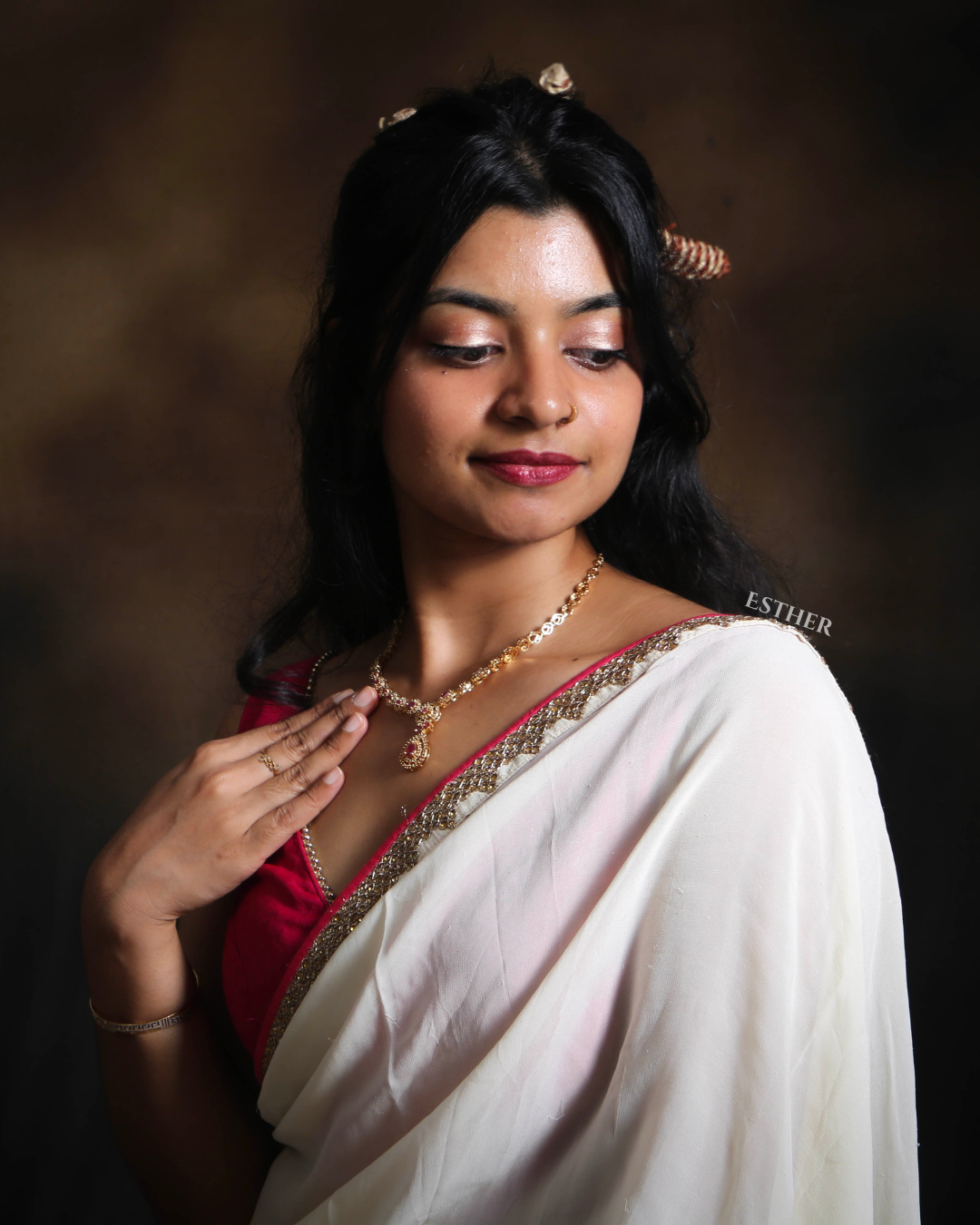 Rosé Tapestry Saree