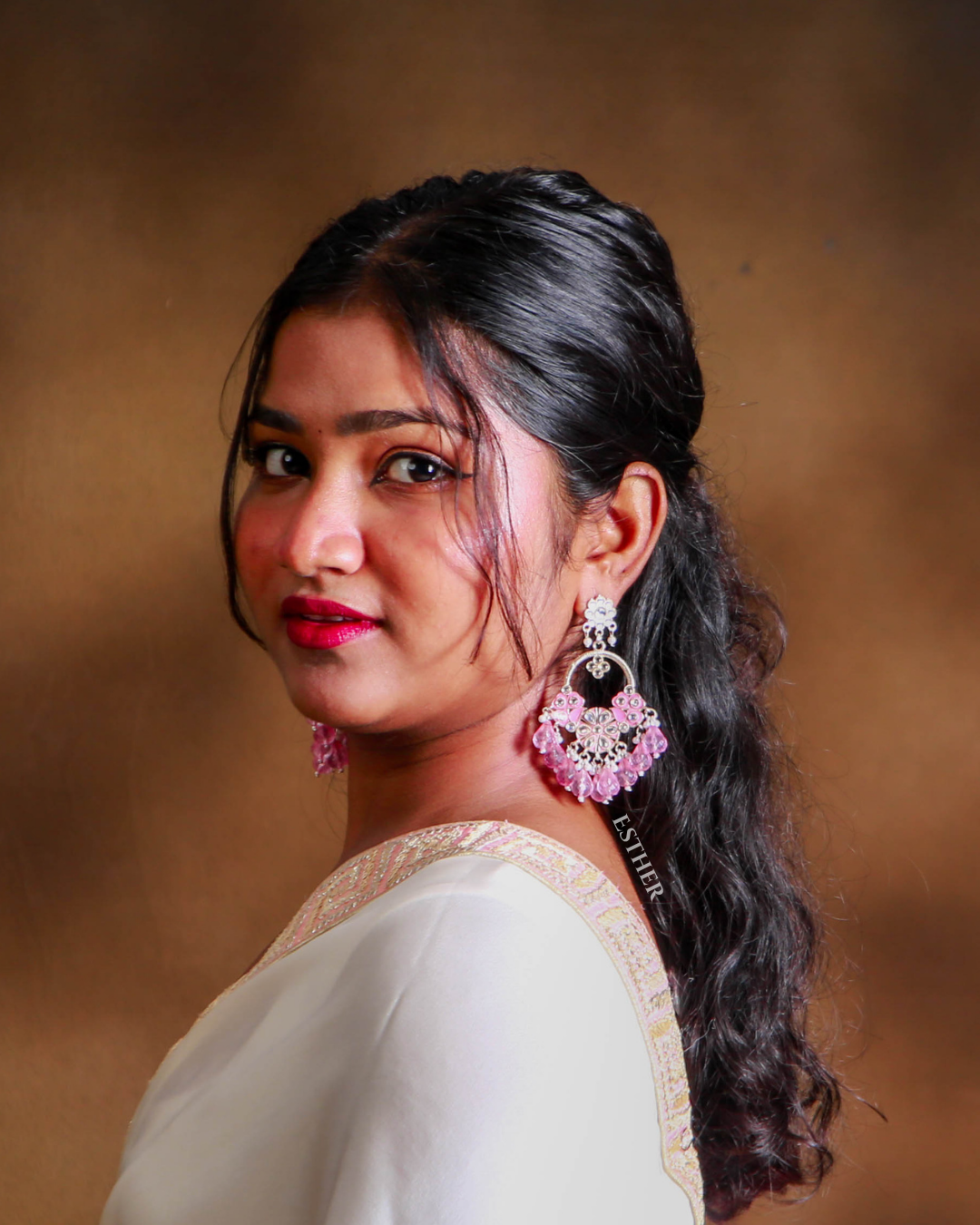 Blush Cloud Saree