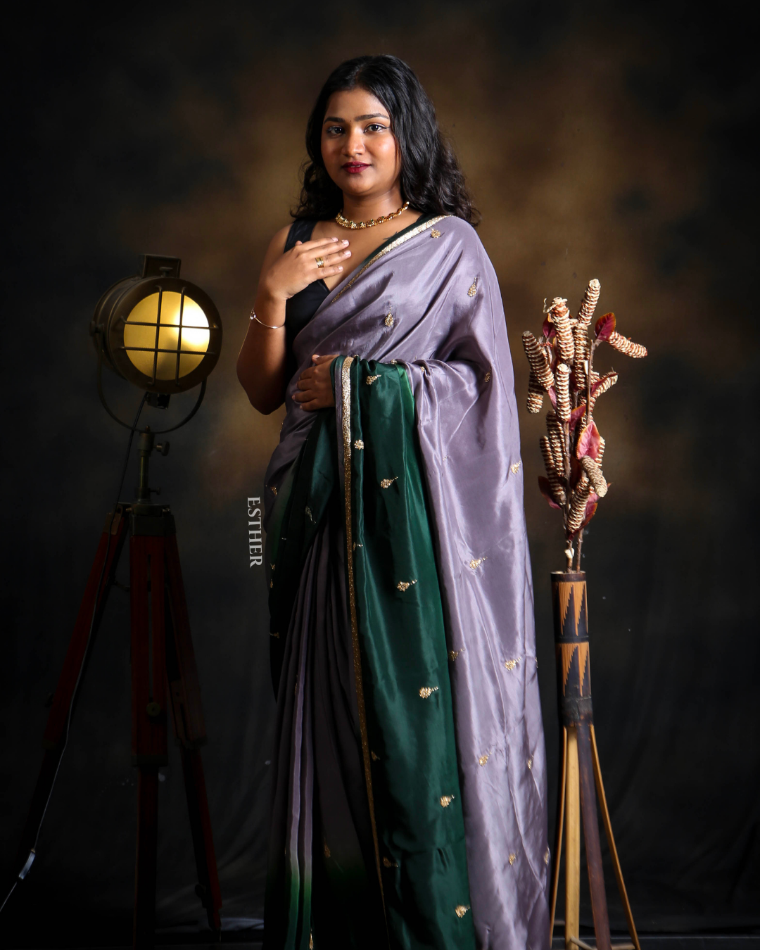 Sage Haze Saree