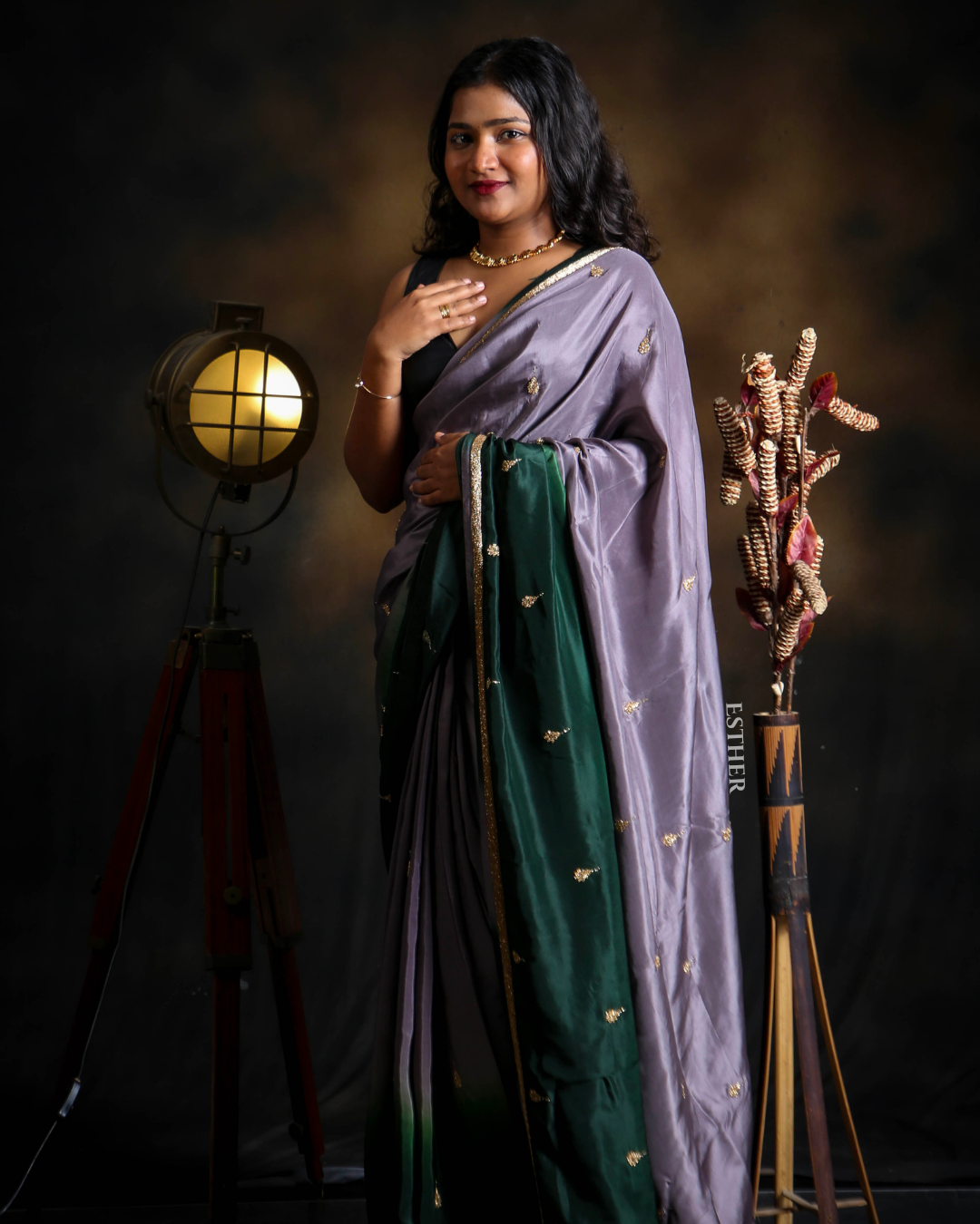 Sage Haze Saree