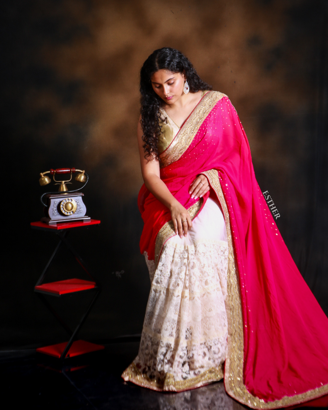 Lace Petal Saree