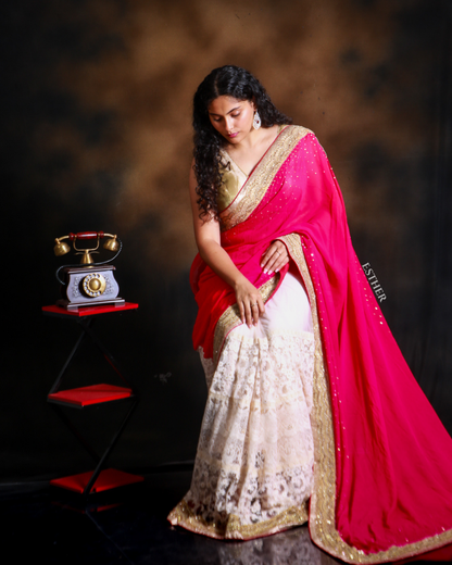 Lace Petal Saree