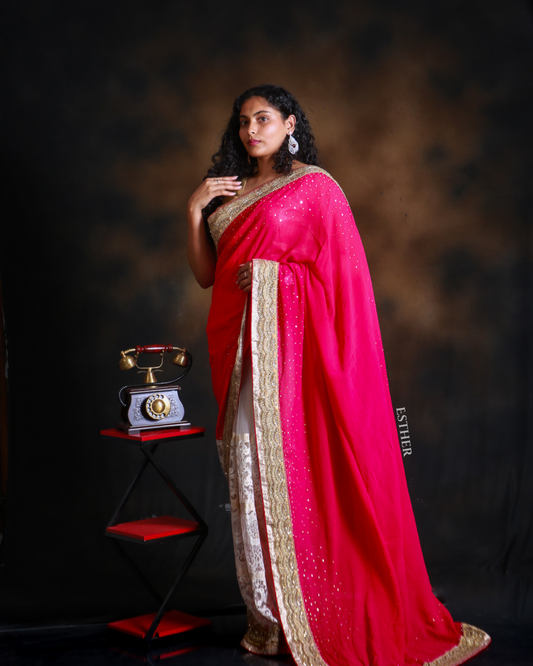 Lace Petal Saree