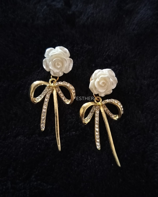 Floral Bow Earrings