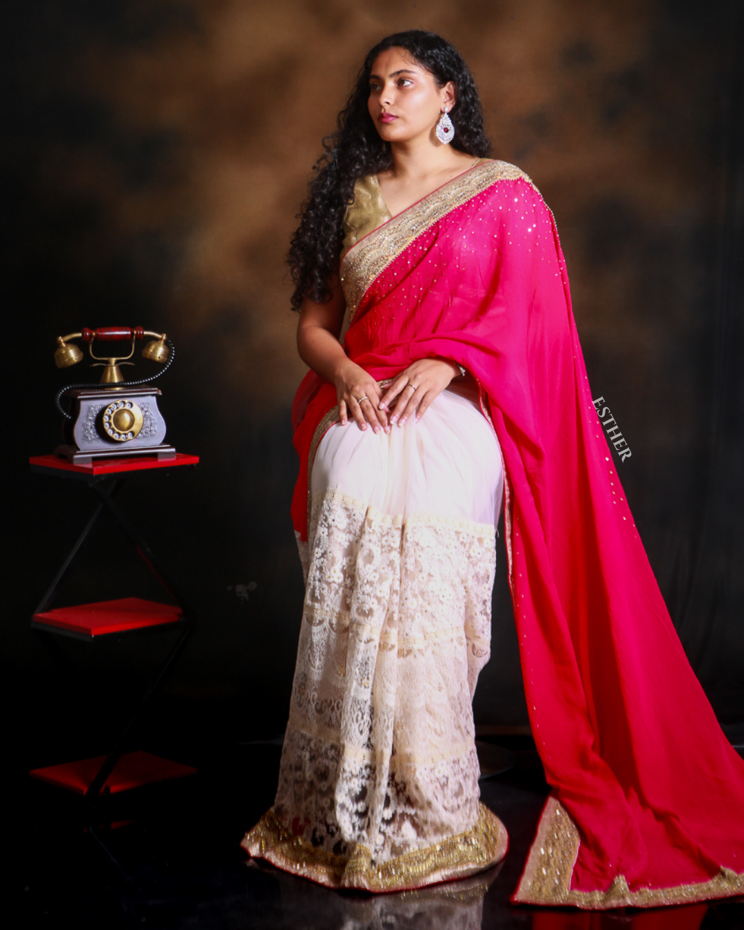 Lace Petal Saree