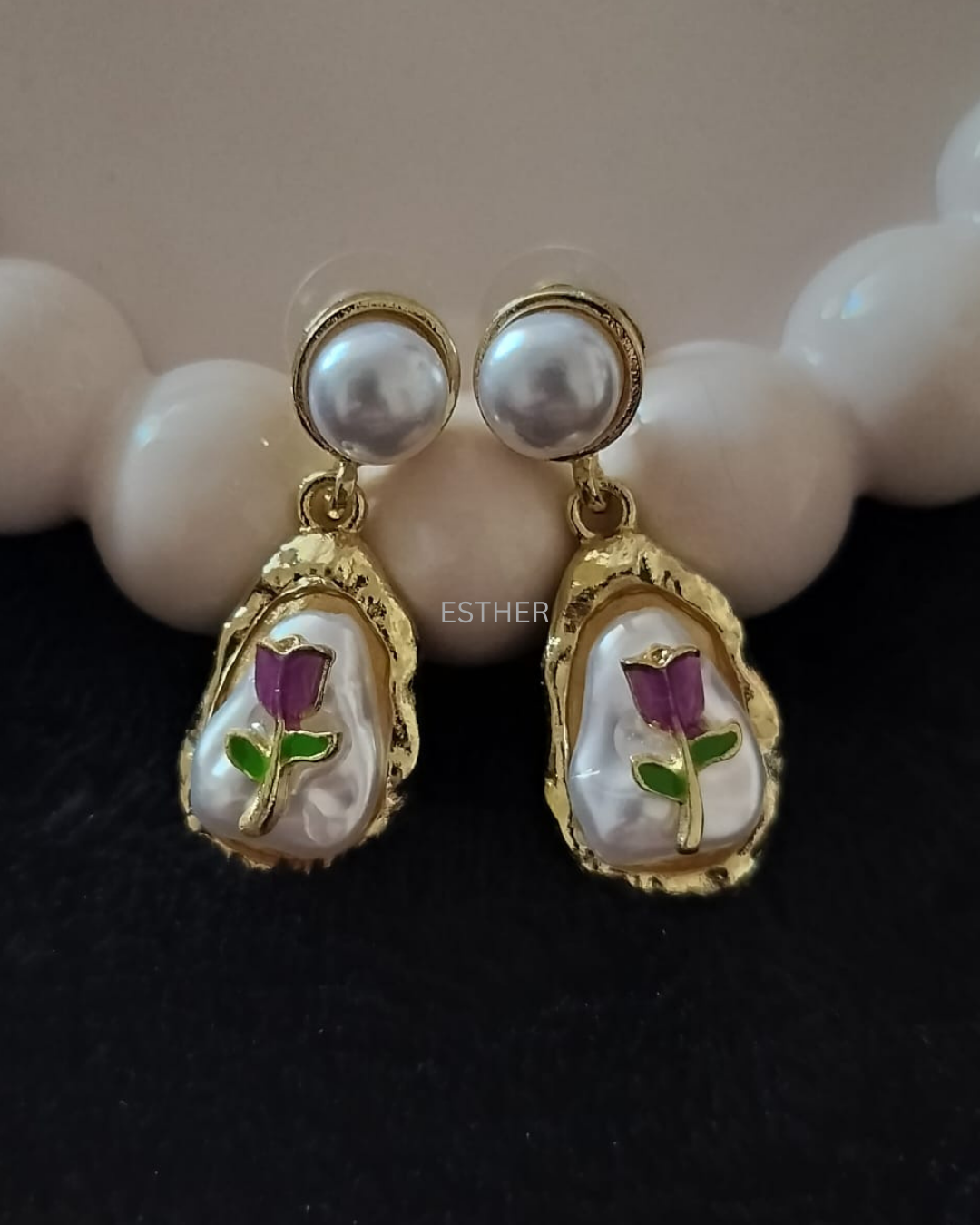 Golden Tulip Earrings