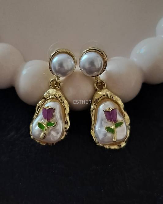 Golden Tulip Earrings