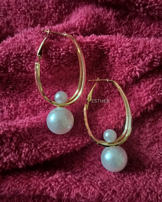 Sunlit Pearl Earrings