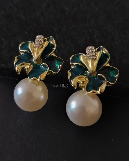 Emerald Bloom Earrings