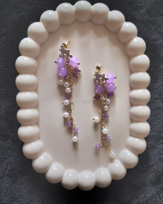 Iris Dangler Earrings
