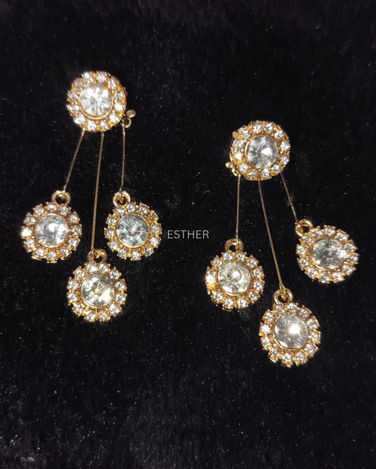 Circle drops 2in1 Earrings