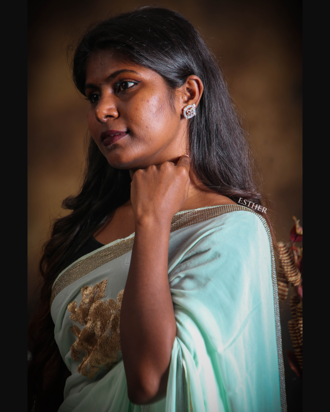 Blue Whisper Saree