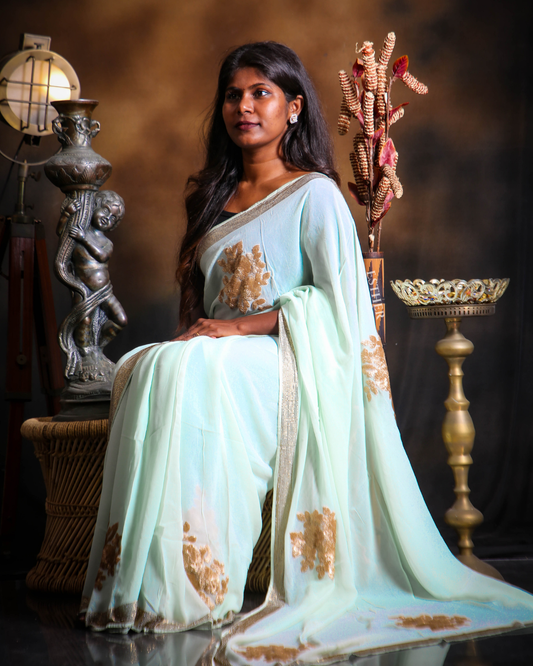 Blue Whisper Saree