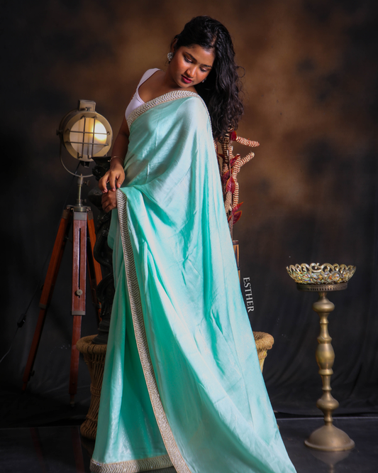 Frosted Mint Saree