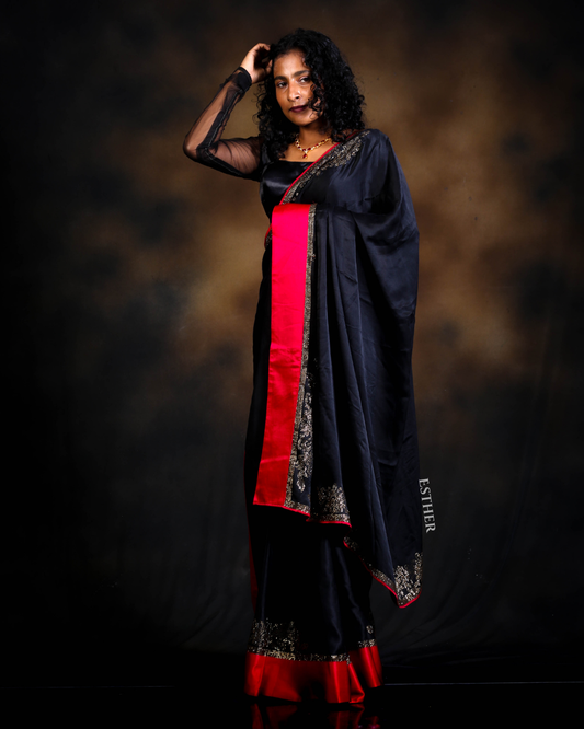 Midnight Muse Saree