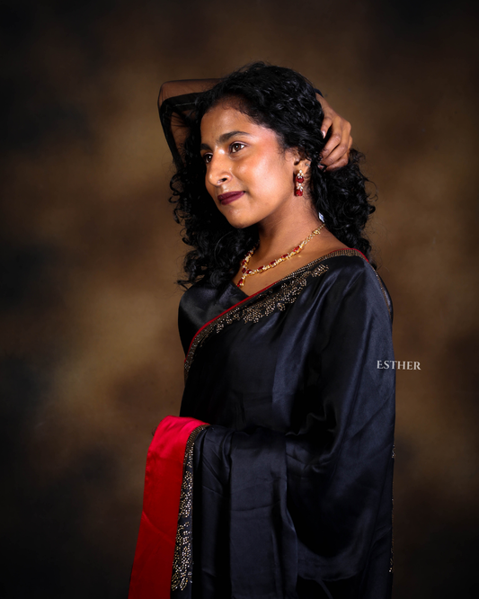 Midnight Muse Saree
