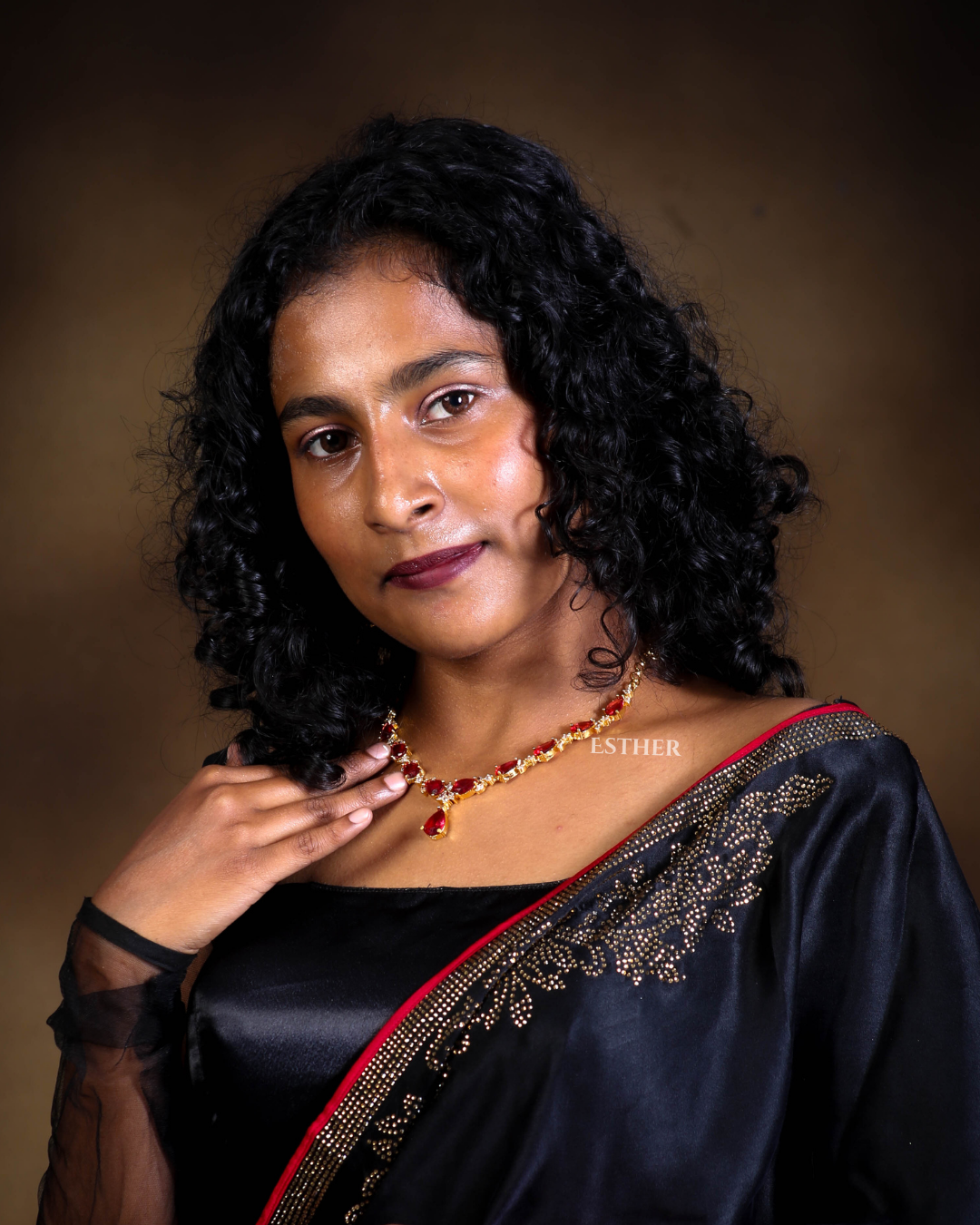 Midnight Muse Saree
