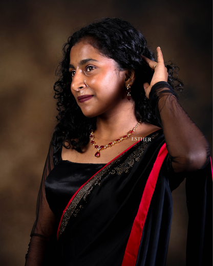 Midnight Muse Saree